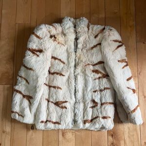 Fur bomber jacket